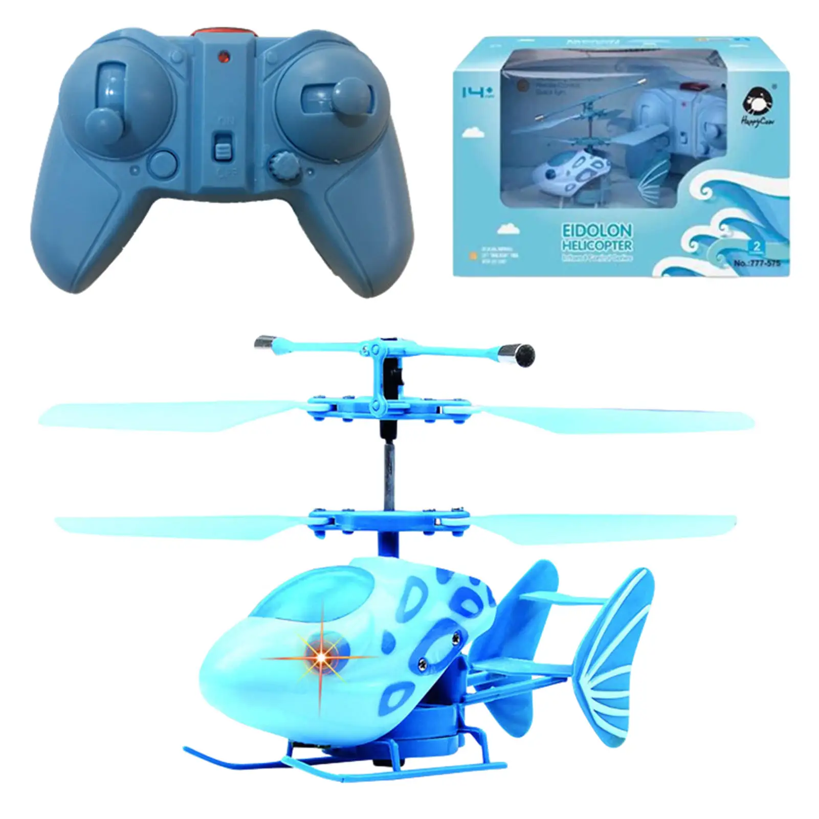 

2.4G Flying Fish RC Helicopter With Gyroscope Light Smart Induction RC Airplane Model Toy For Children Adult Gift
