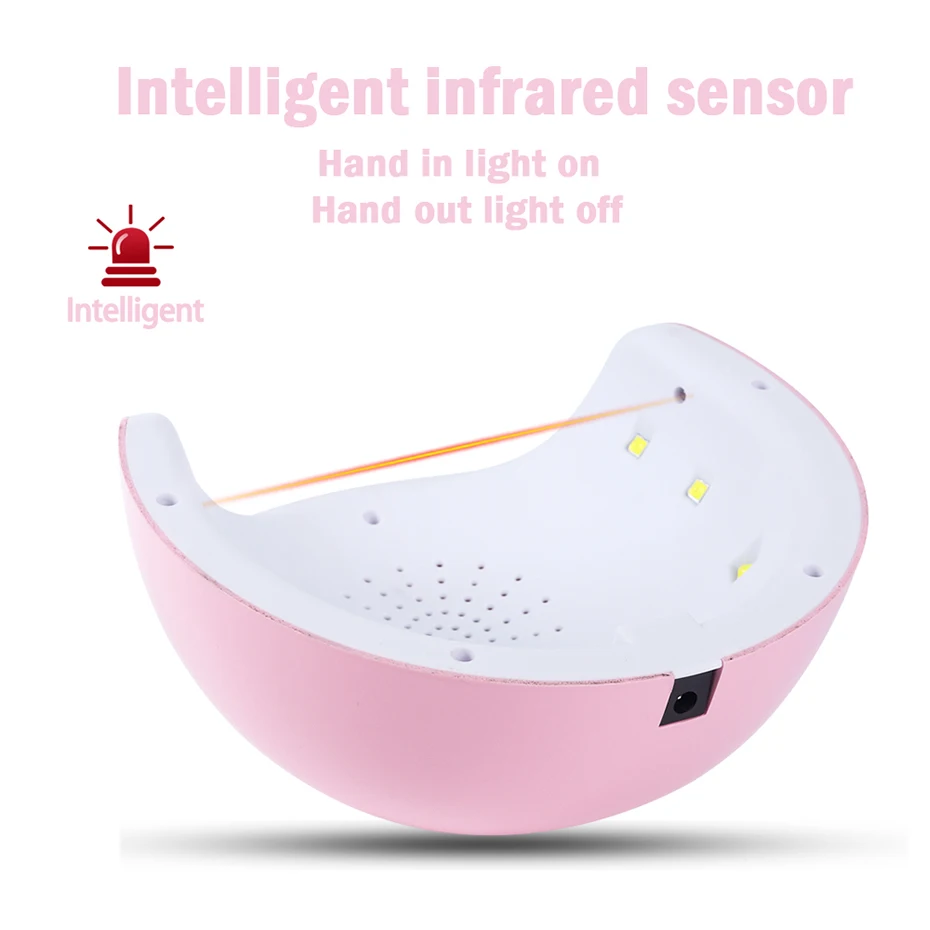 24 Вт/9 Вт Сушилка для ногтей Светодиодная УФ лампа отверждения гель лака быстрая