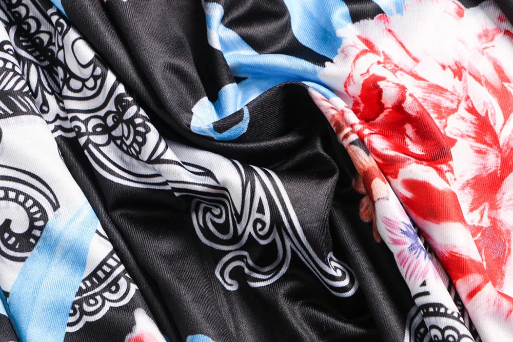 Длинное женское платье в стиле бохо летнее пэчворк с цветочным принтом