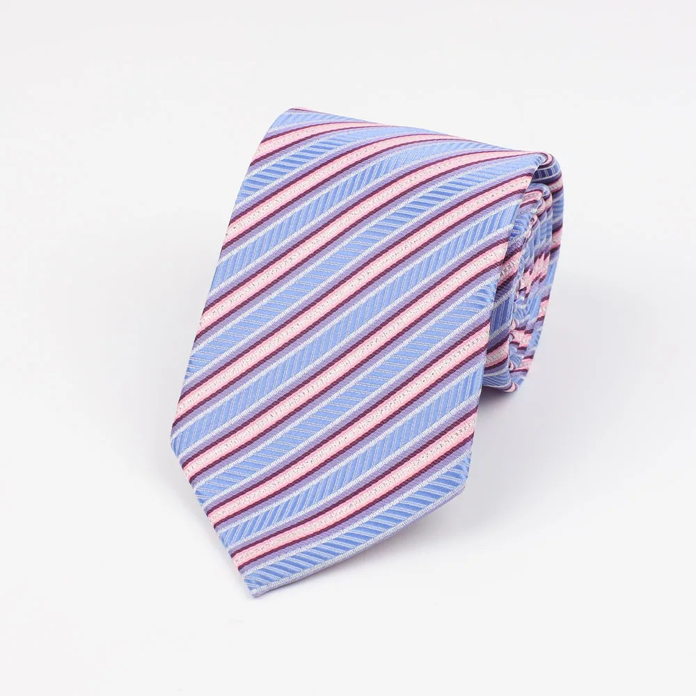 

Luxury Fashion Striped Plaid Men's Tie Red Blue Grey Classic Neck Ties Leisure Business Wedding High Quality 8cm Silk Necktie