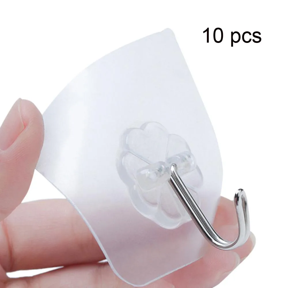 

10pcs Stainless Steel Wall Strong Suction Cup Hook Hangers Vacuum Sucker Robe Hats Bag Key Wall Hanger 6cm*6cm