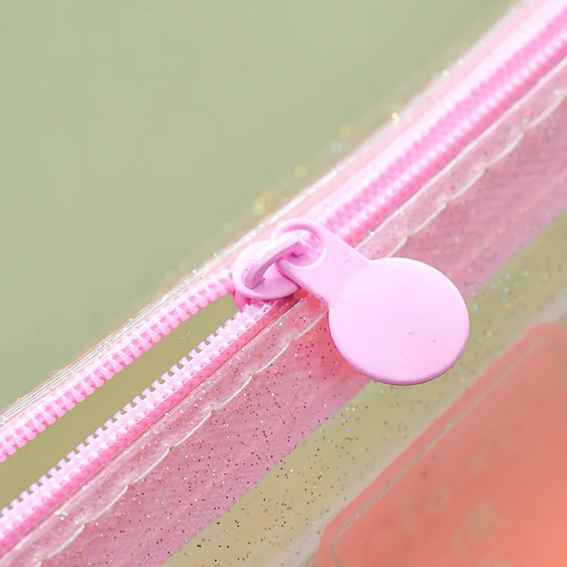 Пенал прозрачный С КАКТУСОМ школьный чехол для карандашей и ручек