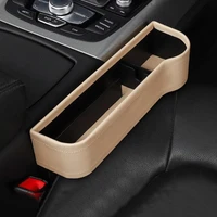 car black storage box cup holder seat organizer multifunctional auto seat gap storage box pu leather seat seam pockets protable