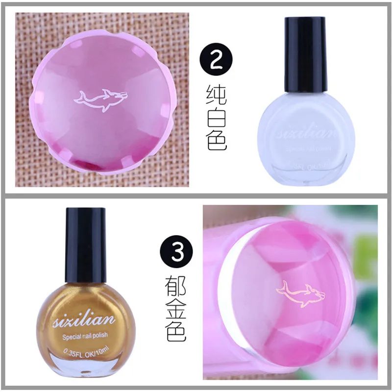 10 мл дизайн ногтей штамп штамповка переводной лак для акриловый гель французский