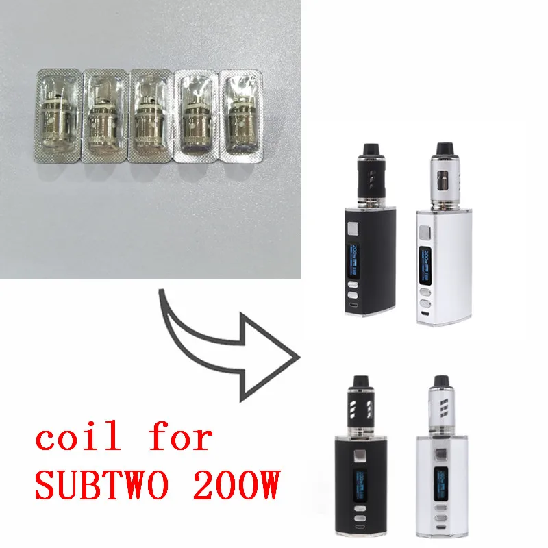 5 шт. заменить катушки для SUBTWO 200 Вт mod box Коробка мод комплект 3 0 мл 0.3ohm