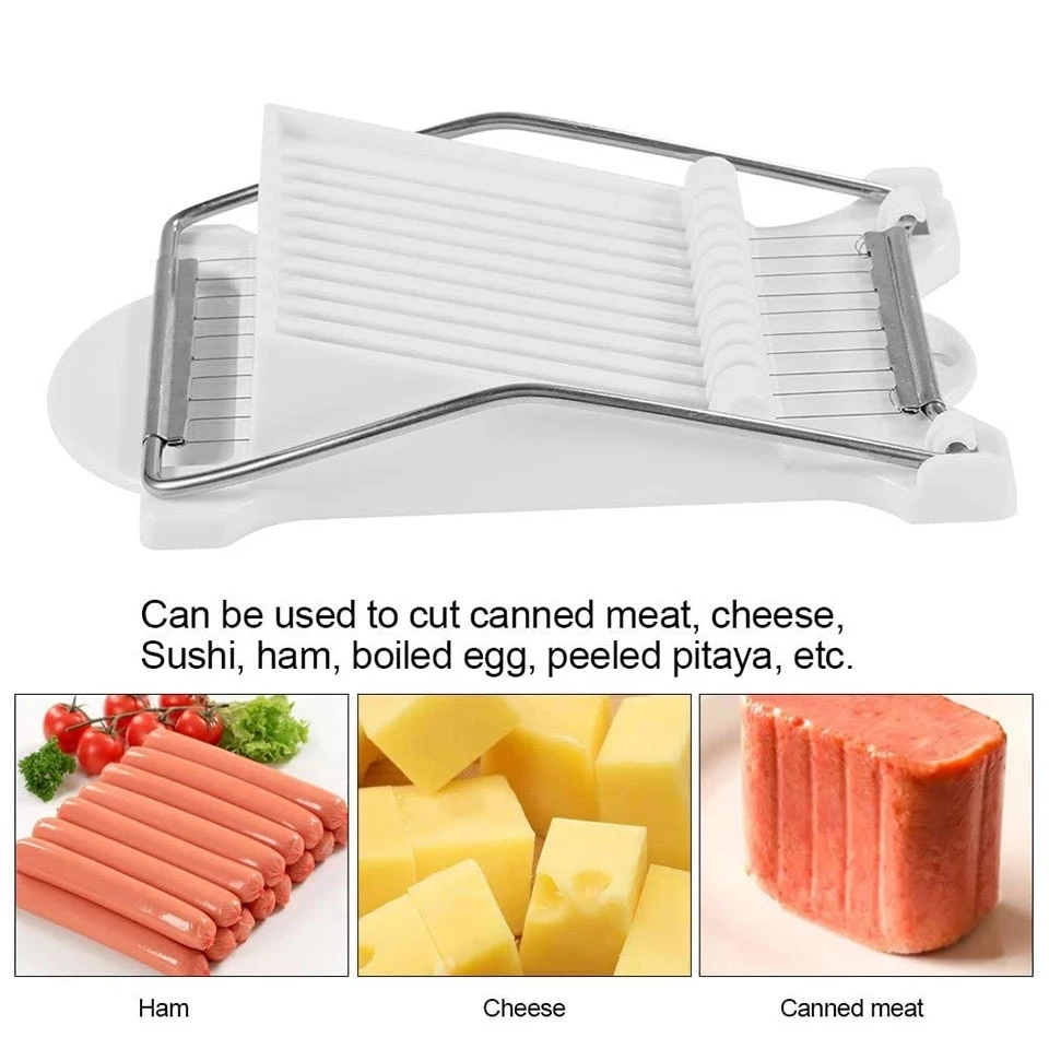 Lunch Meat Slicer Stainless Steel Fruit Egg Ham Multifunctional Cheese Banana Food Cutter Cutting Tool Kitchen | Дом и сад