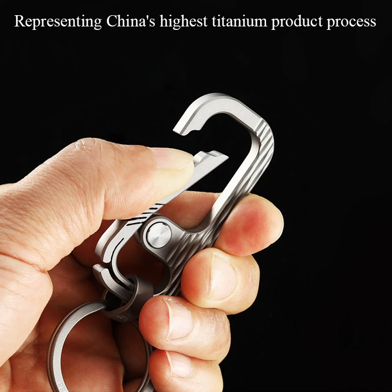 

Top Luxury Titanium Car Key Chain Ultimate Super Light Flagship Titanium KeyChain Fine Jewelry for Key Rings Best Gifts for Men