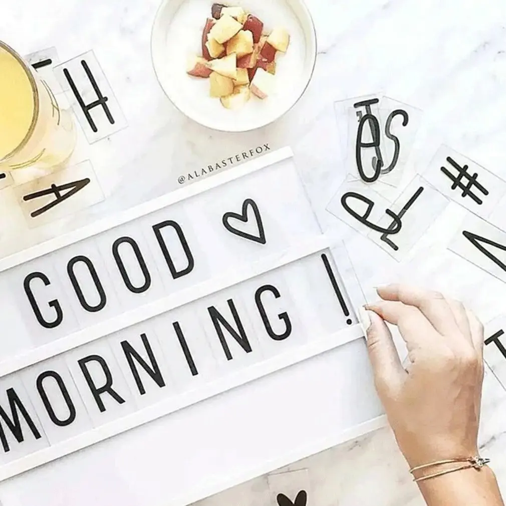 

LED Letter Light Box Colorful Remote Control Light Box Christmas Day Decoration Light Handwritten Light Box