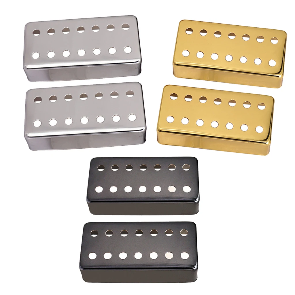 Комплект из 2 предметов чехлы для Humbucker латунные Чехлы электрогитары музыкальная