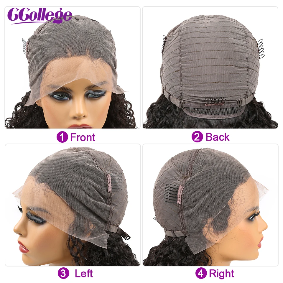13x4 Lace Front Human Hair Wigs Pre Plucked Natural Hairline Brazilian Curly Human Hair Wigs For Black Women Non Remy Hair Wig