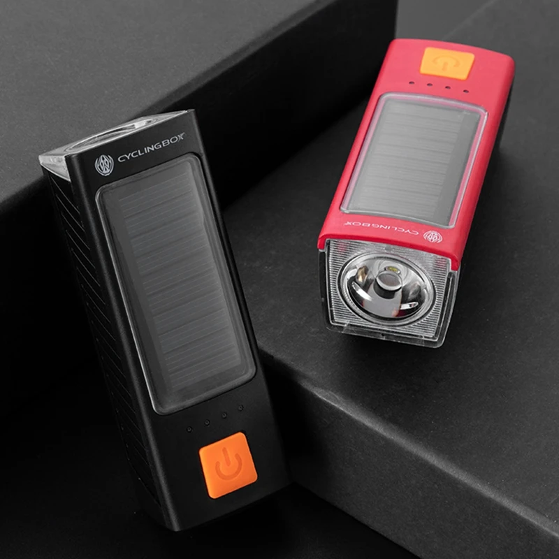 Велосипедный светодиодный фонарь на солнечной батарее 400 лм 1200 мАч | Спорт и