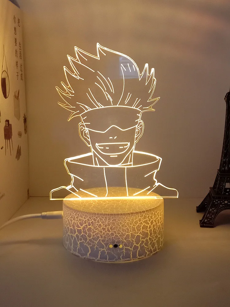 

Jujutsu Kaisen gojo satoru 3d led lamp for bedroom manga night lights anime action figures Decoration lampara noche dormitorio