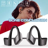 open ear wireless bone conduction earphones lightweight neckband headset sports earphones