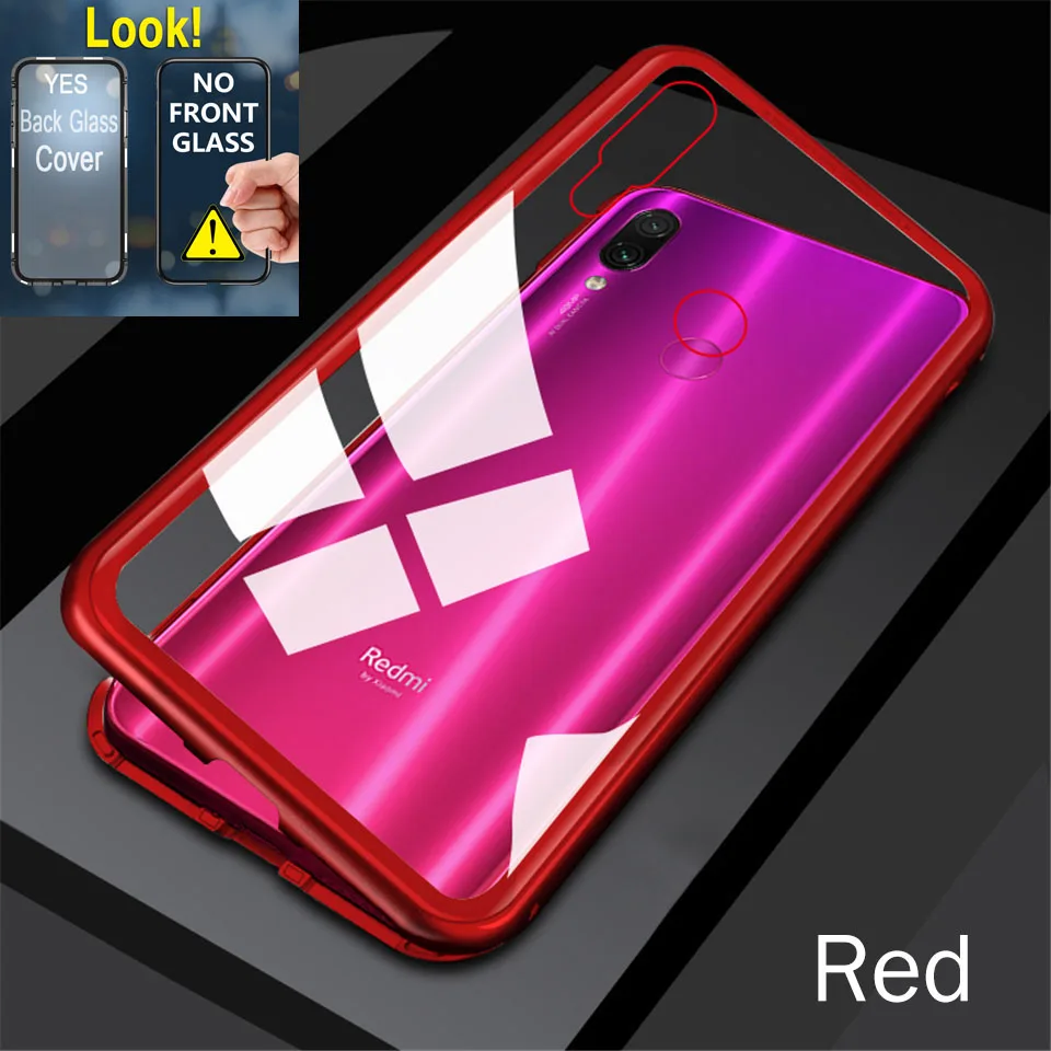 Металлический магнитный чехол для Xiao mi Red mi Note 7 6 5 K20 Pro противоударный чехол для Xiaomi mi 9T 9 SE CC9 CC9e A3 Lite стеклянная задняя крышка