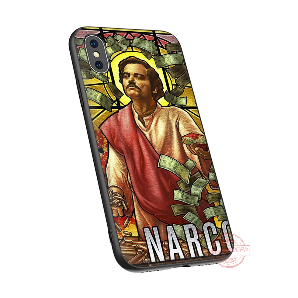WEBBEDEPP Pablo Escobar Дизайн Мягкий ТПУ силикон для iPhone 11 Pro Max 5 5S SE 6 6S 7 8 Plus X XS |