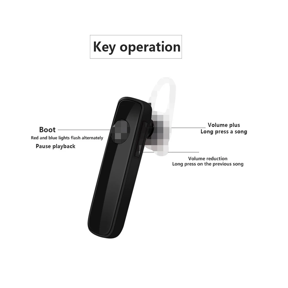 Bluetooth 4,1, гарнитура, беспроводные деловые наушники с микрофоном, регулируемая громкость для iPhone, Xiaomi, Android Phone, iPad 165