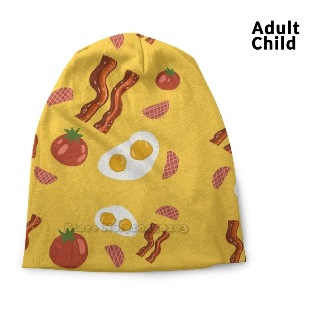 

English Breakfast Beanie Knitted Hat Balaclava Hats English Breakfast Breakfast Foods Breakfast Items Yummy Breakfast Time To