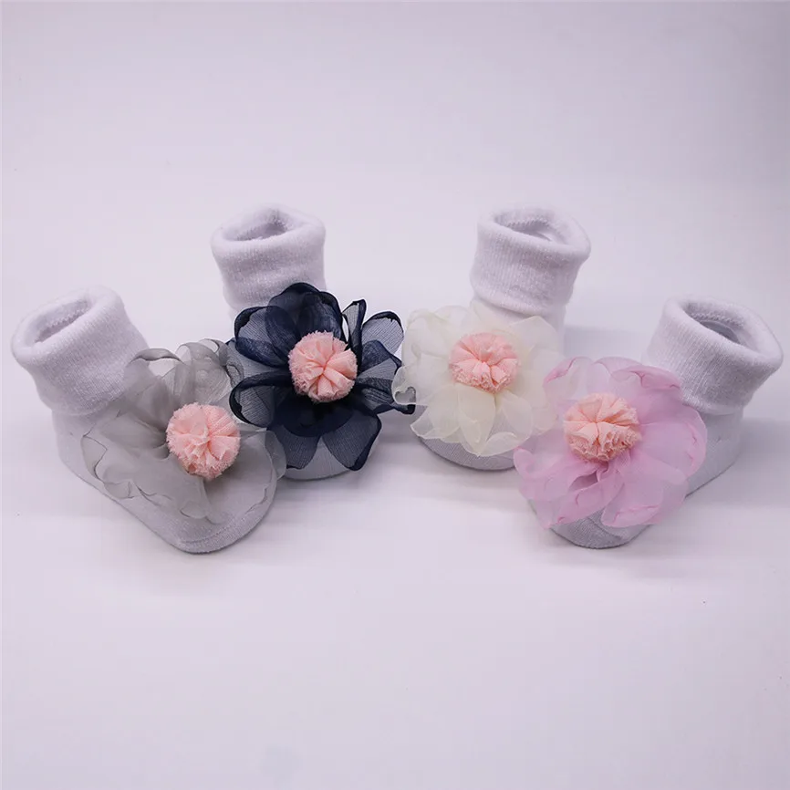 Комплект носков для маленьких девочек модные нескользящие носки-тапочки