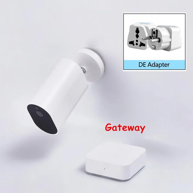 add DE Adapter Xiaomi Mijia Smart camera battery CMSXJ11A 1080P 120 градусов F2.6 AI Humanoid обнаружения IP Беспроводная камера s Cam - Цвет: add DE Adapter