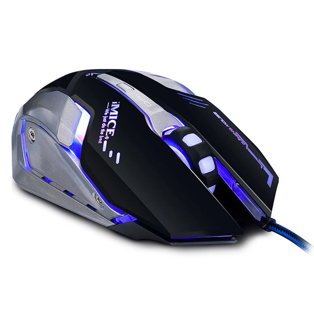 iMICE V8 Ergonomic gaming mouse 12000DPI 12000FPS 7-button RGB backlit optical with fire key suitable for FPS gamers | Компьютеры и