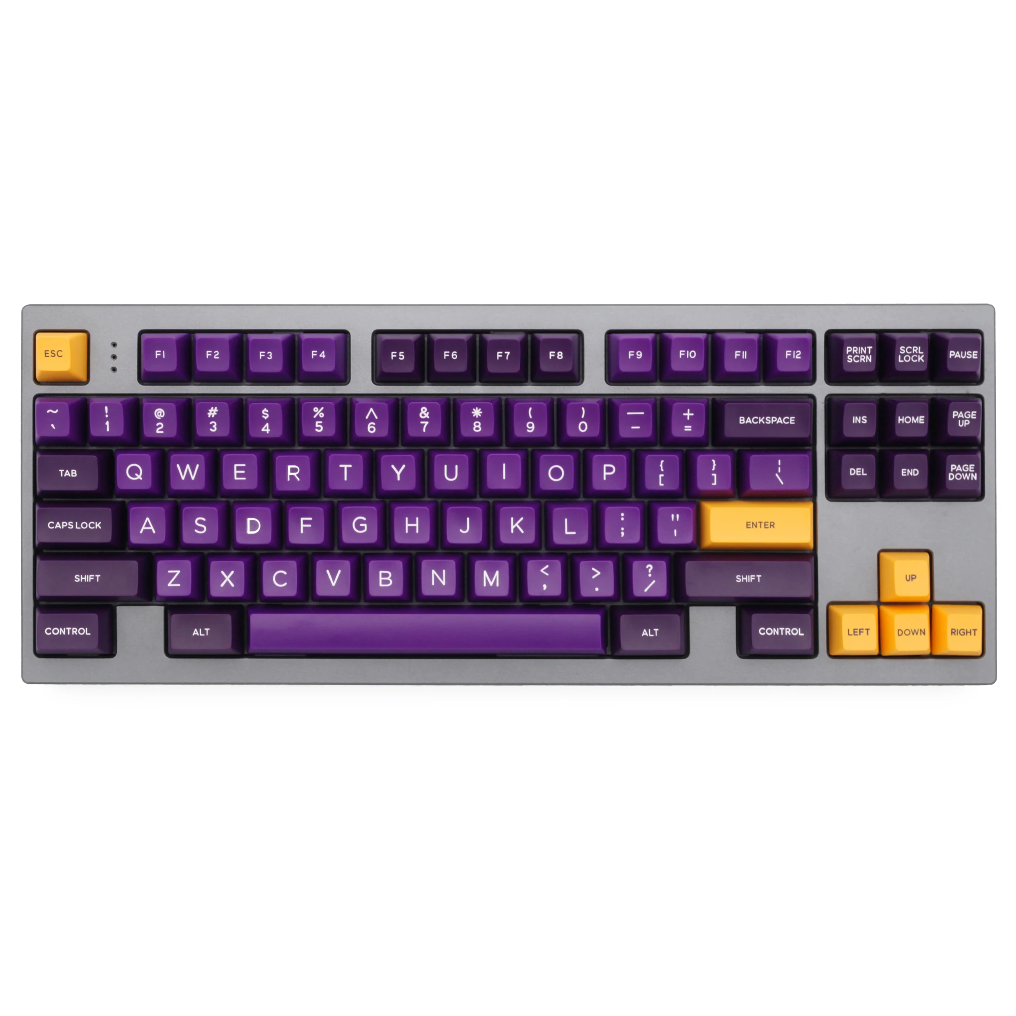 Клавиатура Domikey SA abs doubleshot для mx stem 87 104 gh60 xd64 xd68 xd84 xd96 xd75 xd87 фиолетово