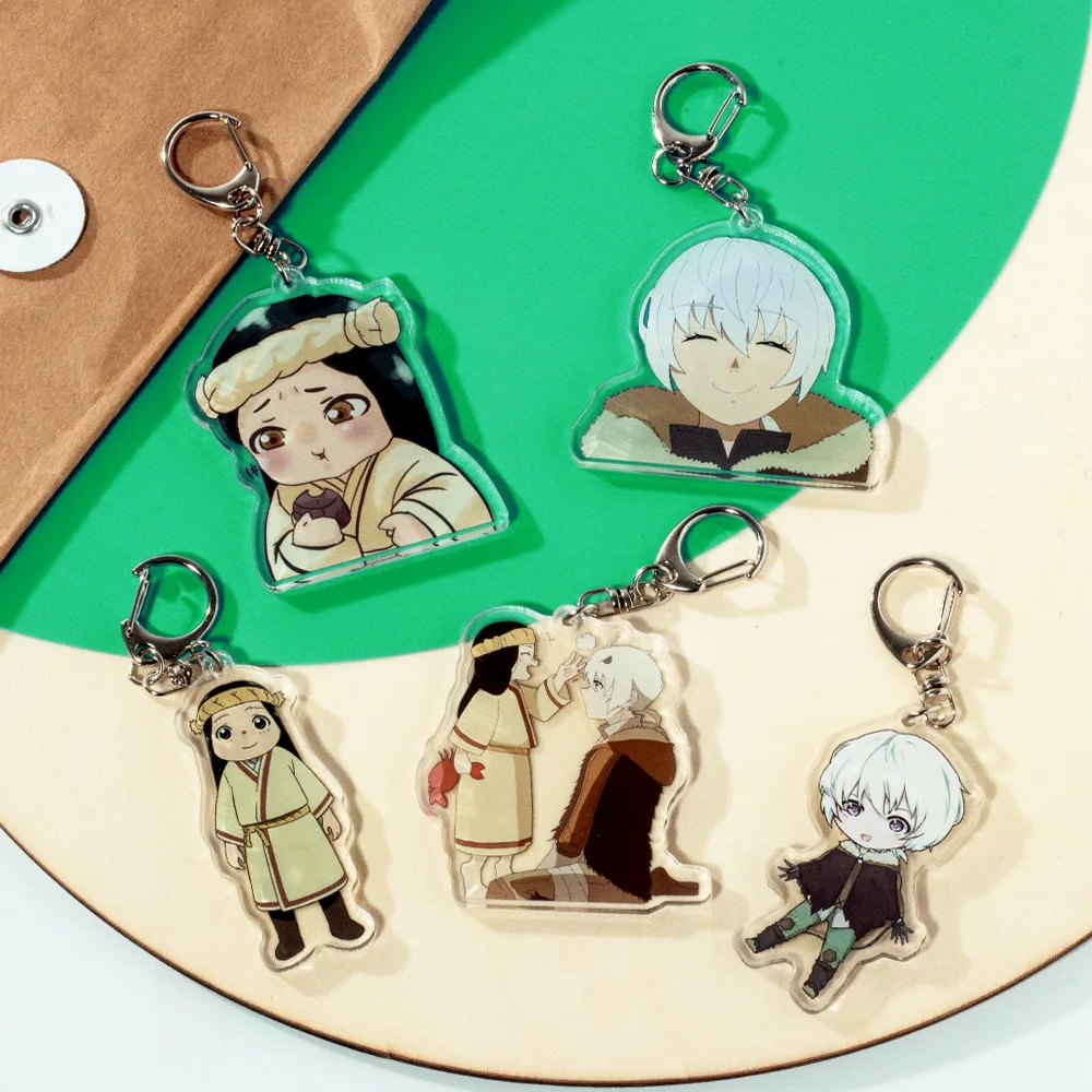 

Fumetsu No Anata E Anime To Your Eternity Fushi March Gugu Keychains Cosplay Cartoon Key Ring Gifts