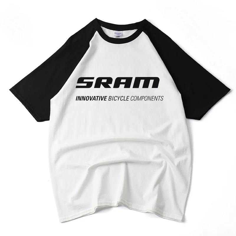 2020 SRAM прохладный велосипед Велоспорт футболка 100% хлопок Летние футболки с