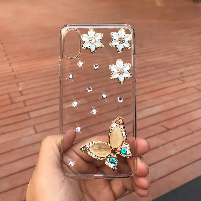 

For Huawei Nova 8 Pro Case Handmade Decoration Fashion Flash Diamond Acrylic Phone Case For Huawei Nova 8 Pro Back Cover 6.72"