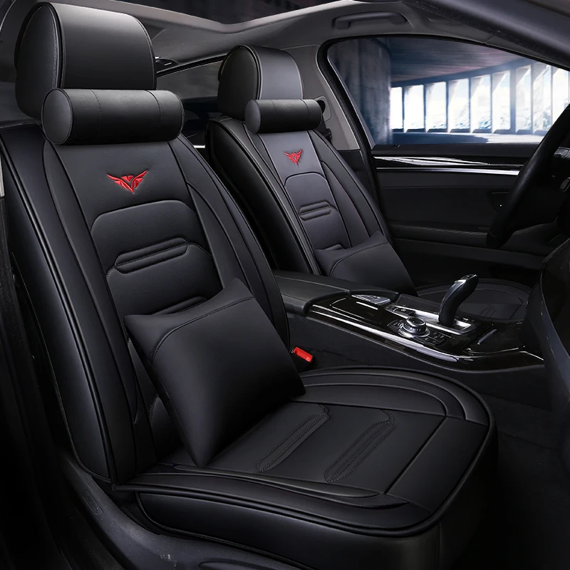 Спортивные кожаные автомобильные чехлы для volkswagen passat B6 vw polo sedan golf touran tiguan jetta