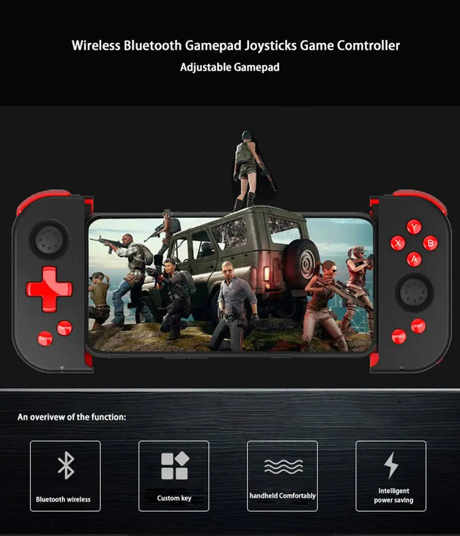 Для PUBG мобильный игровой геймпад джойстик беспроводной bluetooth геймпад контроллер для iPhone для Android6.0+ для iOS11.0+/PC для PS3