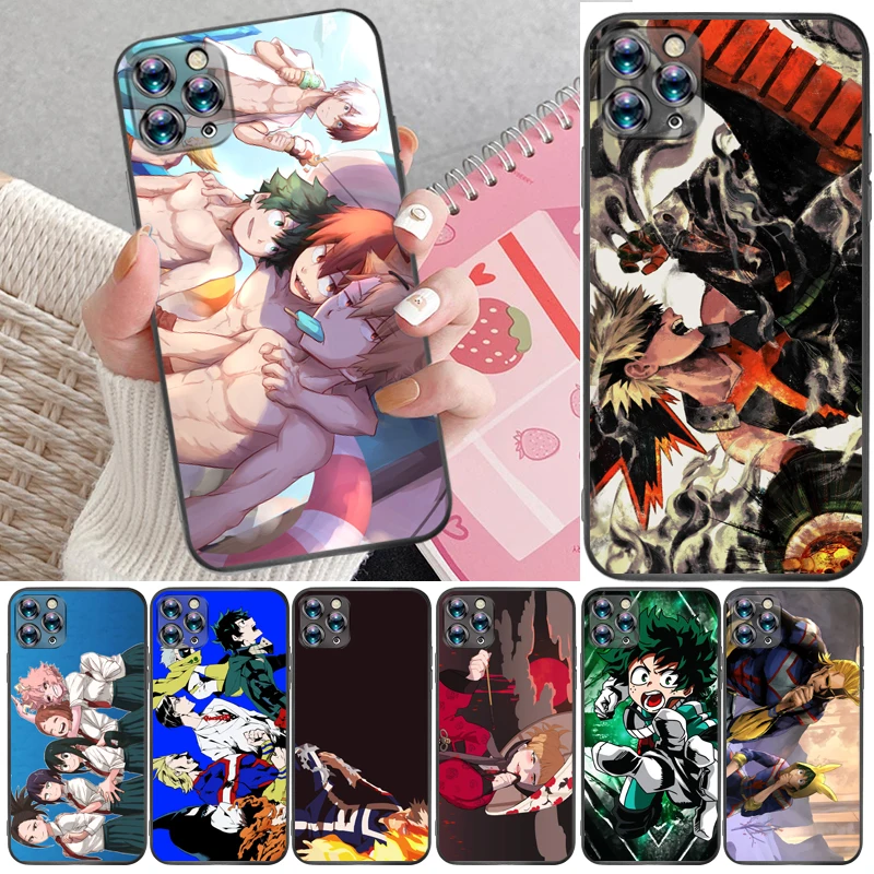 

My Hero Academia Todoroki Shouto Tomura Boku Dabi Shigaraki Bakugou Katsuki Phone Case For iPhone XR XS Max Carcasa Coque