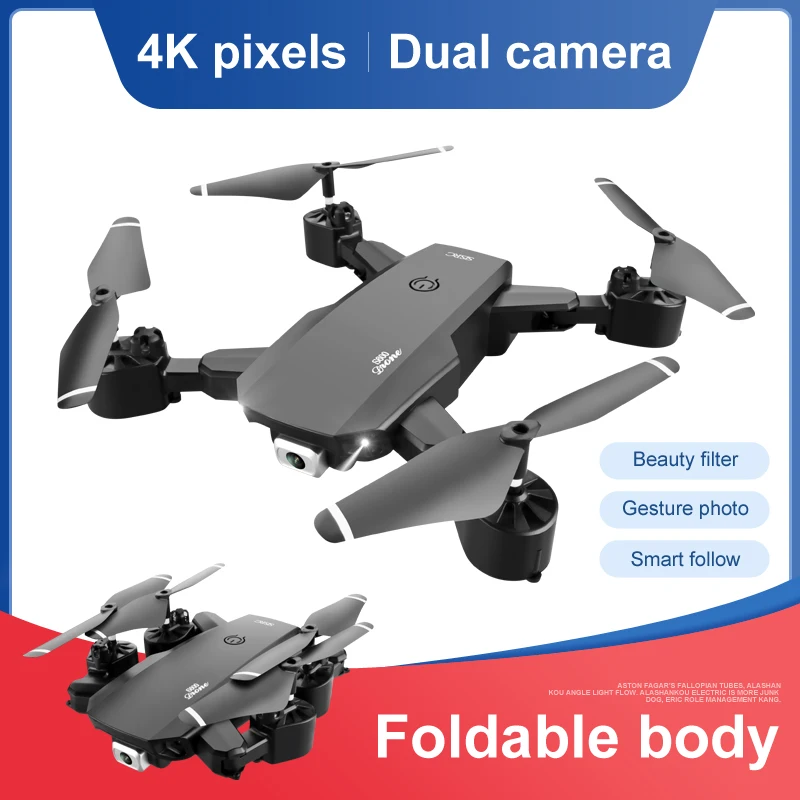 2020 Новый мини-Дрон 4K двойная камера s Квадрокоптер игрушки Fpv Дрон с камерой HD