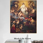 Картина на холсте украшение на стену, живопись маслом Дева Мария христианская, постеры и принты для украшения дома католической церкви