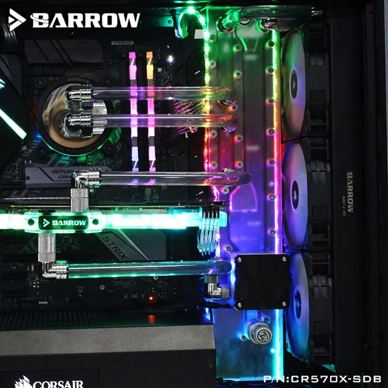 

Курган ПК воды водного охлаждения пластины канал интегрированный плата для CORSAIR 570X/500D чехол LRC2.0 кулер здания CR570X-SDB