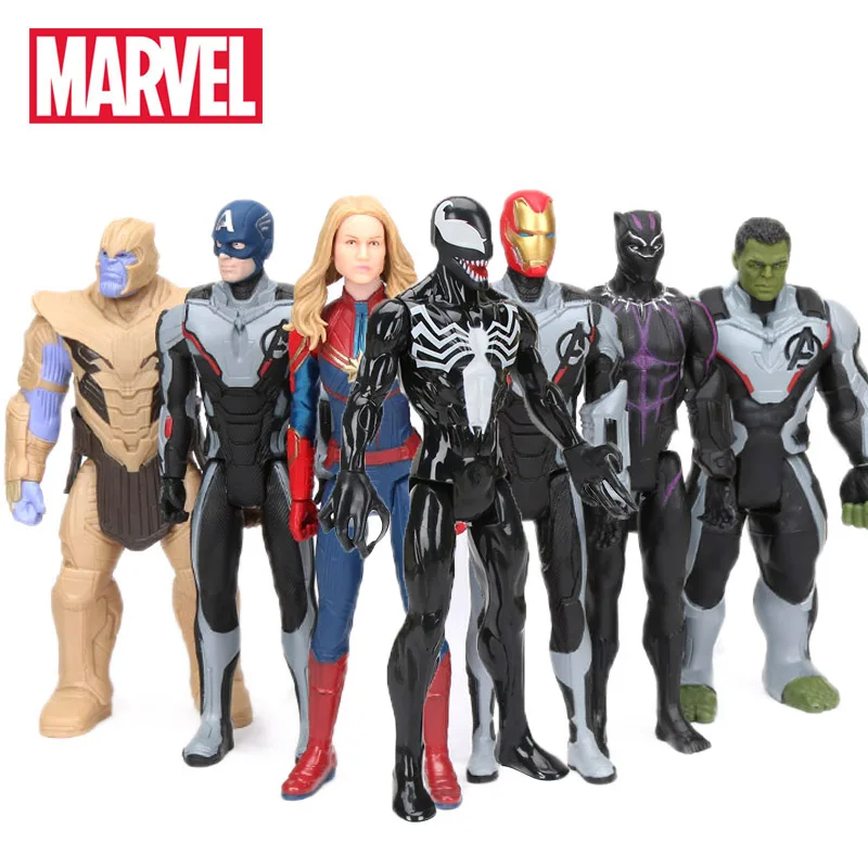 30 см игрушки Marvel Мстители 4 эндигра Человек паук танос Халк ПВХ Фигурка Железный