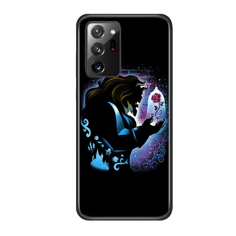 Disney Cartoon Princess For Samsung Galaxy A73 A52S A72 A71 A52 A51 A22 A12 A32 A21S 4G 5G Silicone Soft Black Phone Case