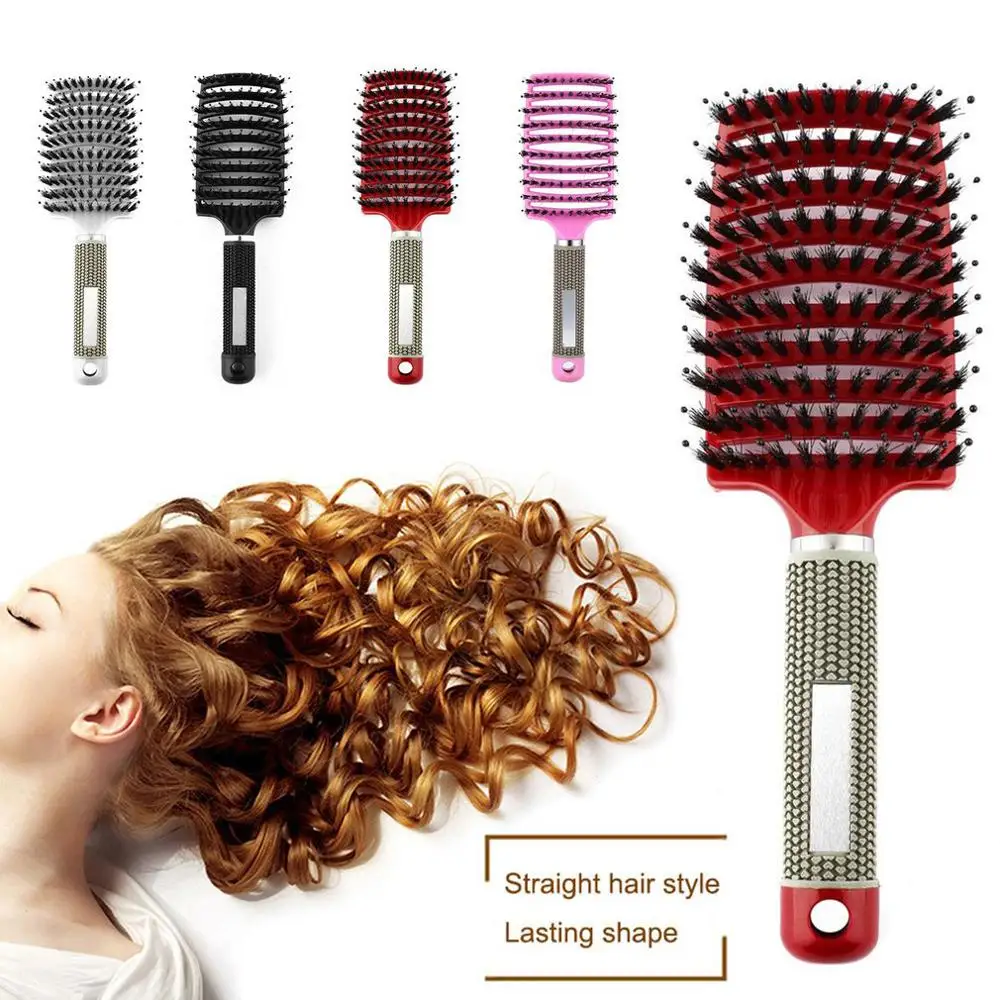 Массажная расческа для волос девочек щетка нейлоновая Женская снятия влажных и