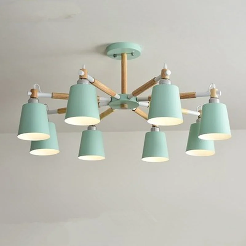 Твердой древесины гостиная люстры современная спальня Ресторан светодиодный