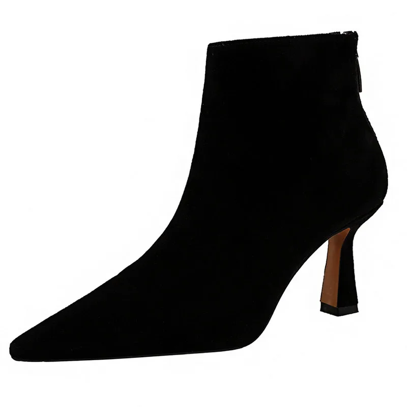 Новинка Красивые женские однотонные модные пикантные туфли лодочки на высоком