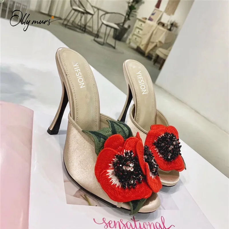 OllyMurs/Новинка Стильные весенне летние туфли из натурального шелка Женские