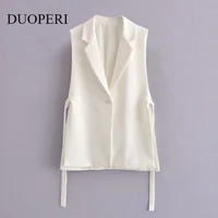 2021 jacket women blazer gilet sleeveless vest fashion casual streetwear za woman waistcoat tops veste femme