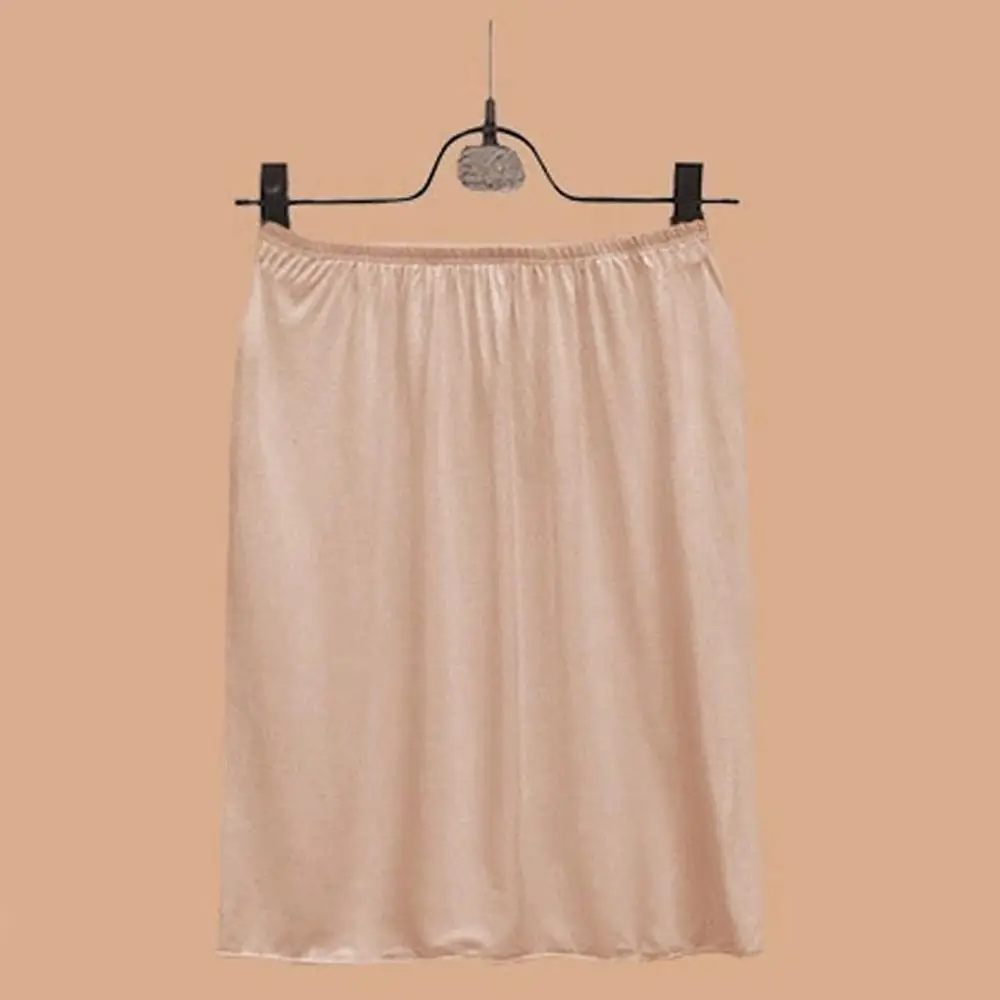 Женская короткая юбка с эластичным поясом эластичная атласная Нижняя одежда