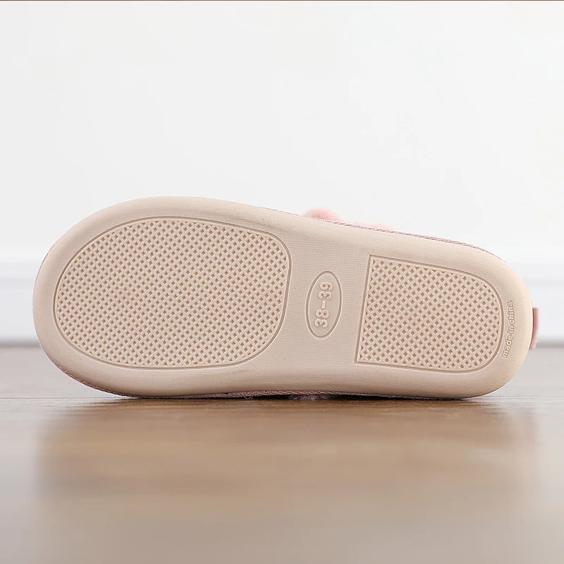 Новинка 2020 женские тапочки для пар зимние теплые спальни нескользящая