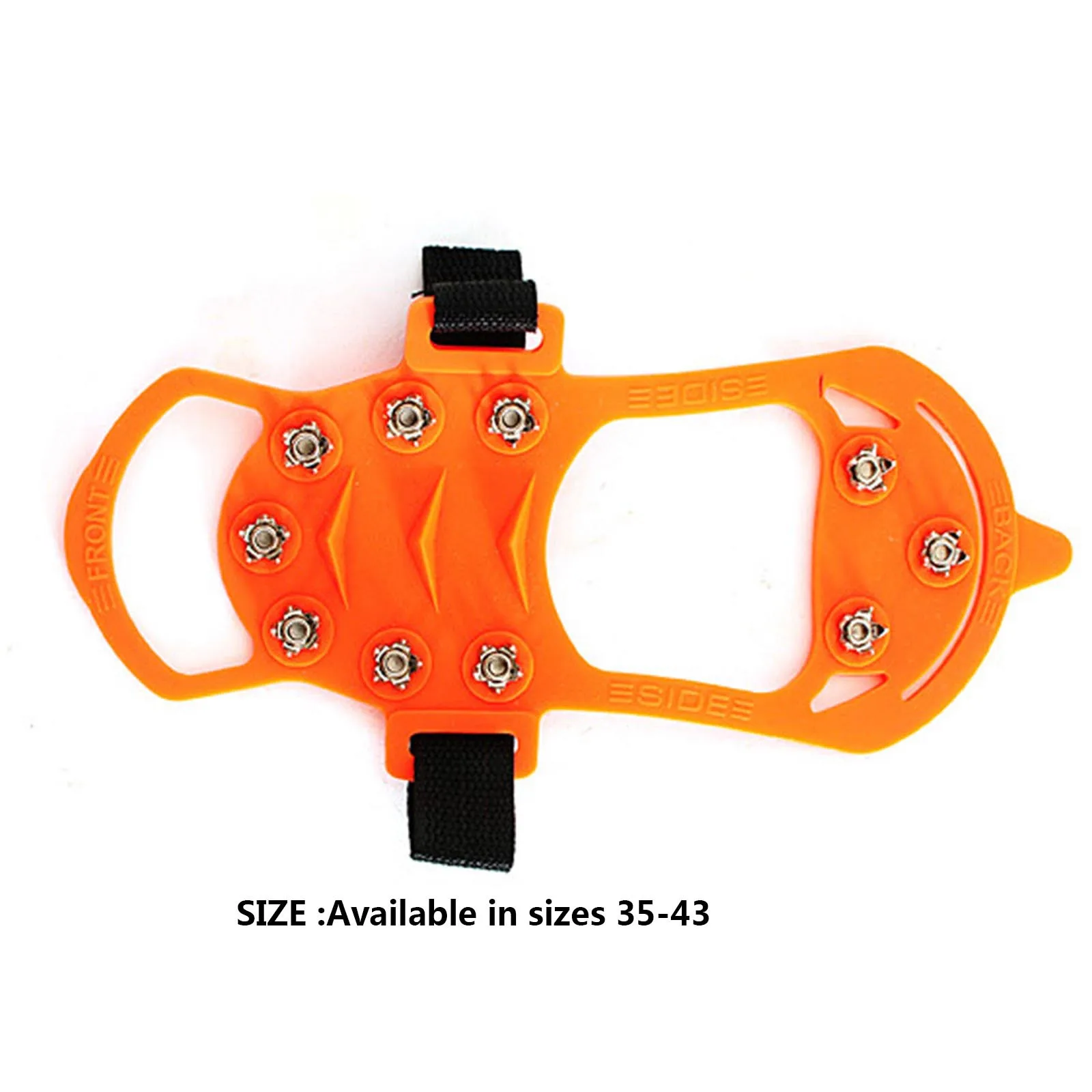 

10 Teeth Ice Gripper Spike for Shoes Anti Slip Hiking Climbing Snow Spikes Crampons Cleats Chain Claws Grips Shoes Covers#30