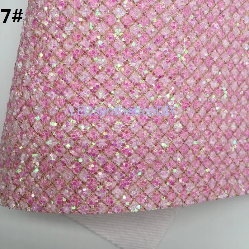 1 шт. 21X29 см блестящая ткань плотная кожа клетчатые блестящие кожаные листы для