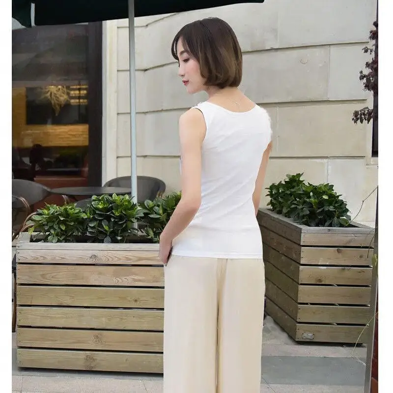 Шифоновая Блузка Neploe без рукавов топ с принтом павлиньих перьев рубашка 2020