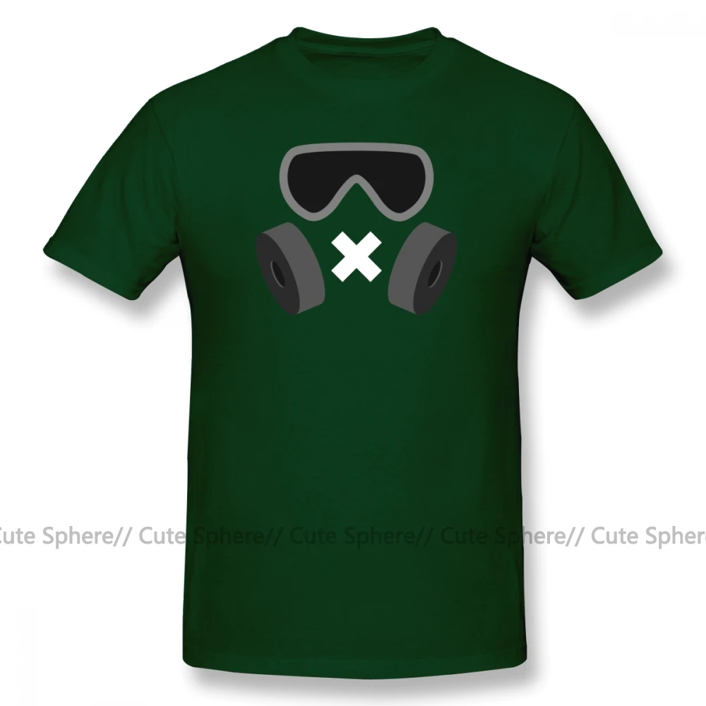 Dark Green Футболка Rainbow Six, беззвучная футболка, 100 хлопок, 6xl, футболка с коротким рукавом, забавная Базовая Мужская футболка - Цвет: Dark Green