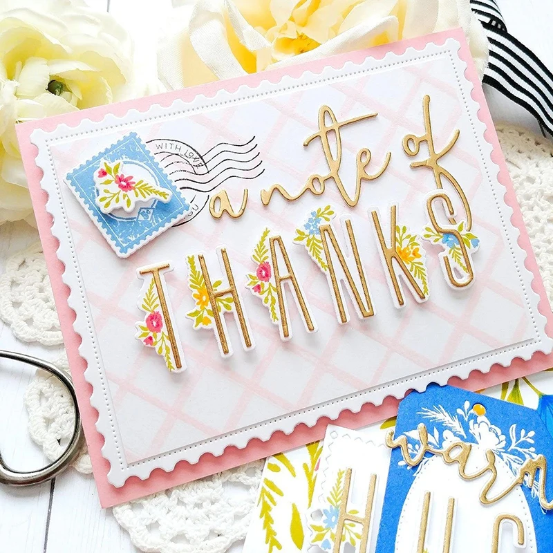 Горячая Распродажа 2020 буквы алфавита двадцать шесть штампы с растениями цветами