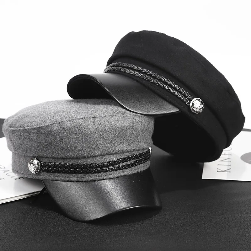 

Sombreros De Mujer Black Beret Summer England Thin Retro Wild Navy Hat Boina Masculina Unisex Hut Damen Gorras Planas Kapelusz