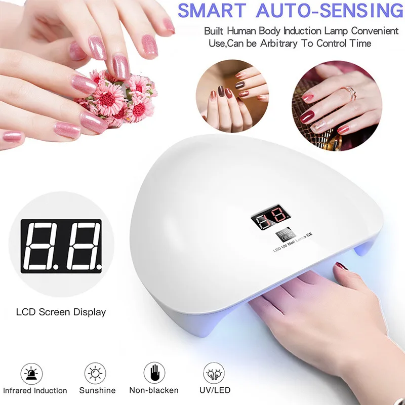 Лампа для ногтевой фототерапии 45 Вт лампа терапии быстросохнущая Индукционная